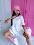 "LOVELY" T-krekls - balts
